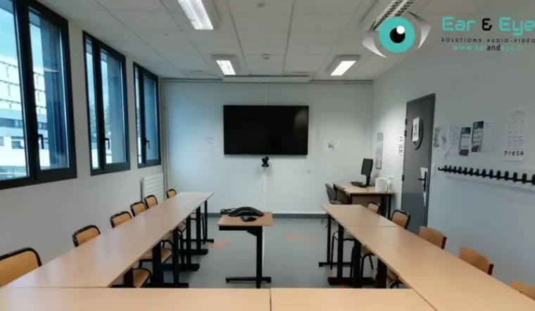 Équiper une école en visioconférence à Davézieux, Lyon, Ear and Eye
