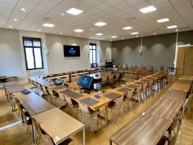 Installation d’une solution de visio-conférence pour une salle de conseil à Annonay, Lyon, Ear and Eye