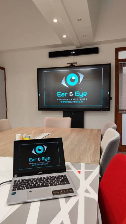  Mise en place de solutions de visioconférence dans des salles de réunion à Annonay, Lyon, Ear and Eye