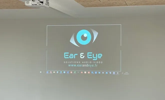 Installation d’équipement audio et vidéo dans une salle des fêtes à Annonay, Lyon, EAR AND EYE